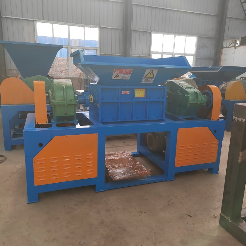 Shredder Machinery Factory - Powerful Double-roller Dual Motor Plastic Metal