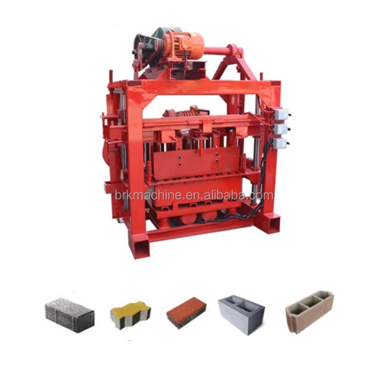 Concrete Block Machine Factory - QT4-40 Diesel Engine