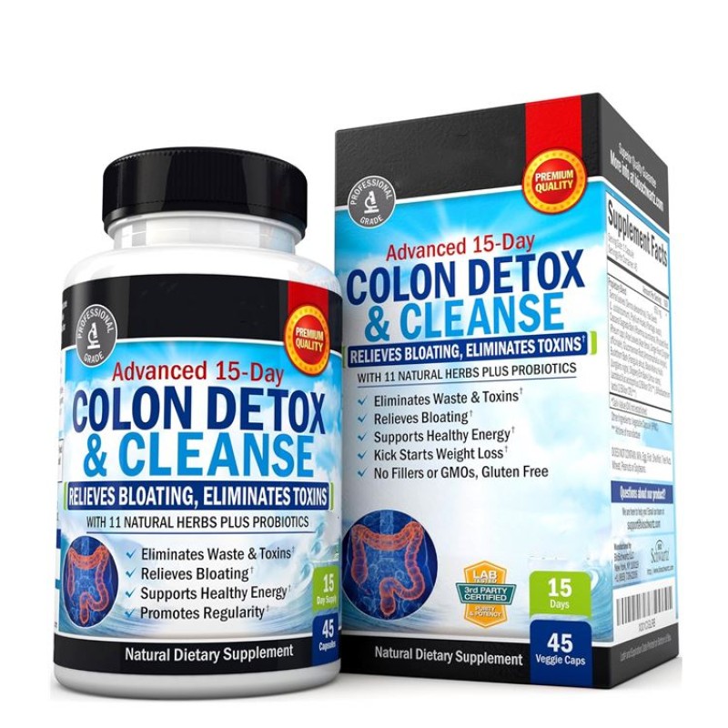 OEM Private Label Colon Cleanser Capsules Adult Detox Cleanse for Men and Women