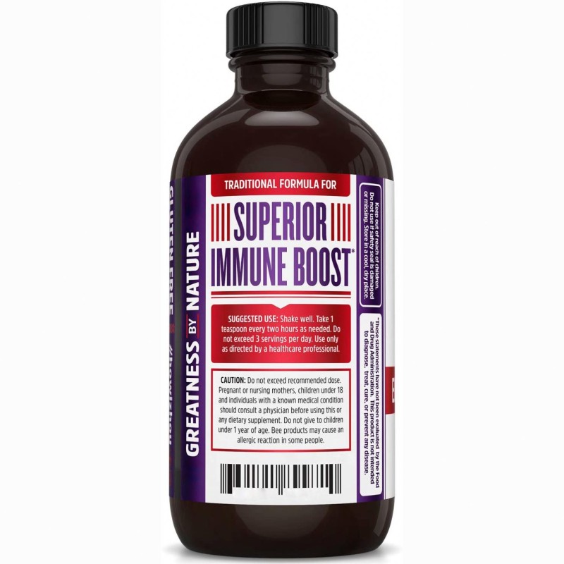 236ml Organic Elderberry Syrup Drops with Cidr Vinegar for Adults Oral Liquid Dosage Not for Pregnant Women