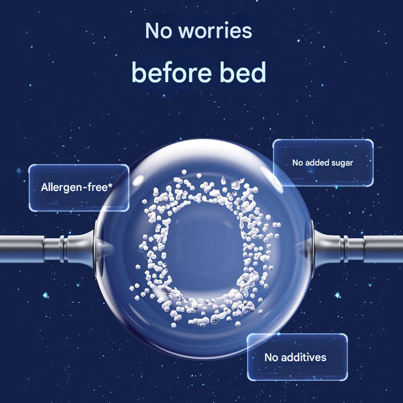 OEM Gamma-Aminobutyric Acid Sleep Strips Melatonin Supported Oral Tablets Improved Sleep for Adults Not for Pregnant Women