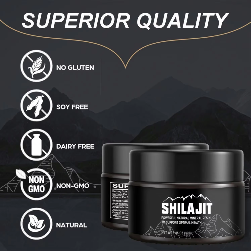 Himalayan Organic Shilajit Resin 100% High-Potency Ayurvedic Blend for Adults Strengthens Energy Immunity Not for Pregnant Women
