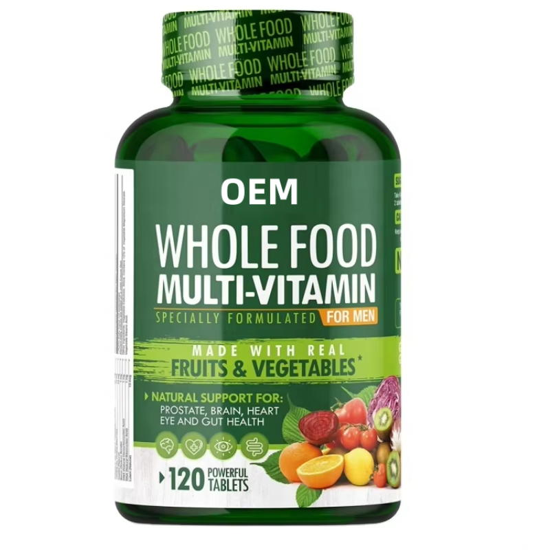 OEM Factory Health Care Private Label Vegan Vegetarian Whole Food Organic Extracts Multivitamin Multiminerals Capsules Adults