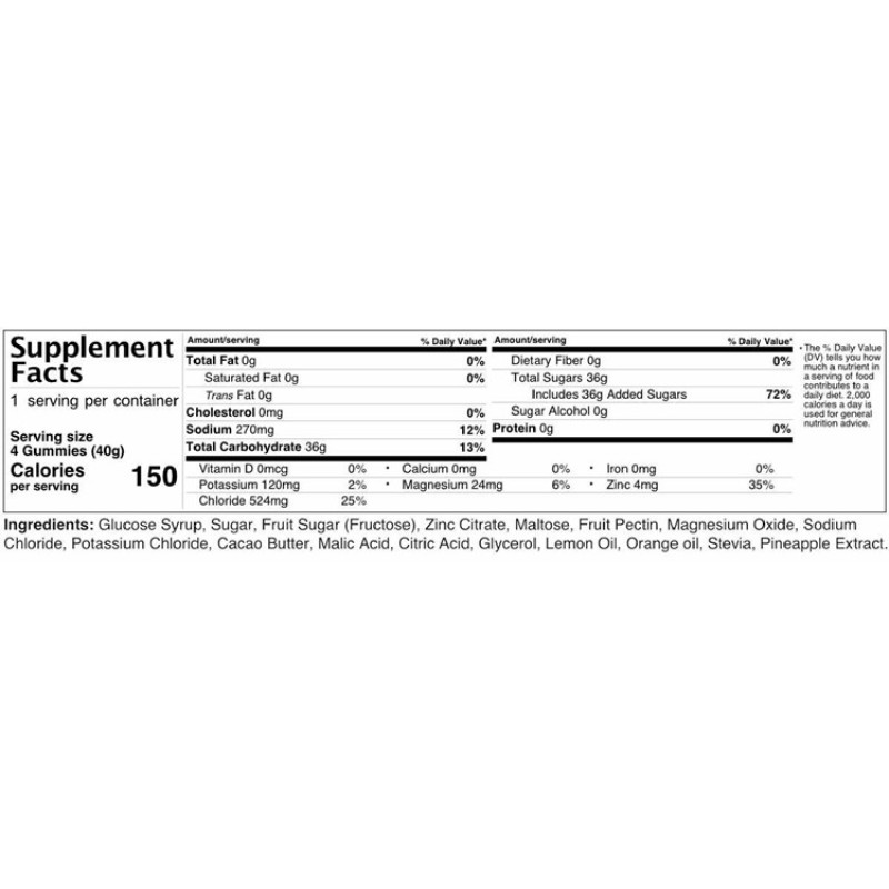 OEM Private Label Hydration Gummies Chews Electrolytes Energy Drink for Adults Sports Nutrition Supplement