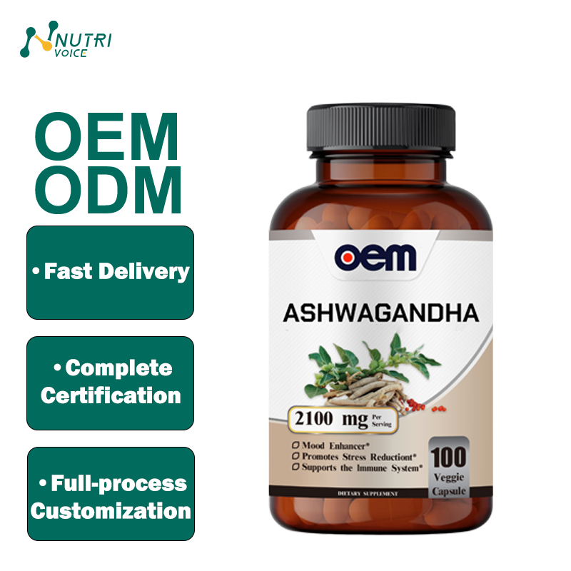 High Quality Ashwagandha Extract Capsules for Adults OEM Vitamin Supplements