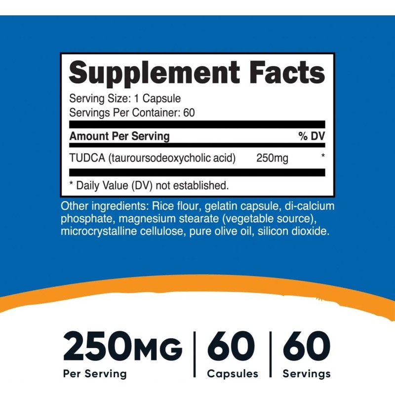 Private Label Liver Cleanse Tudca Supplement TUDCA 500mg Capsules Support Health Aid Detox and