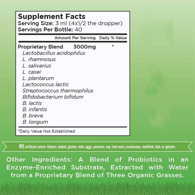 Private Label Vegan Probiotic Supplement Drops Supports Healthy Immune & Digestive System for Adults