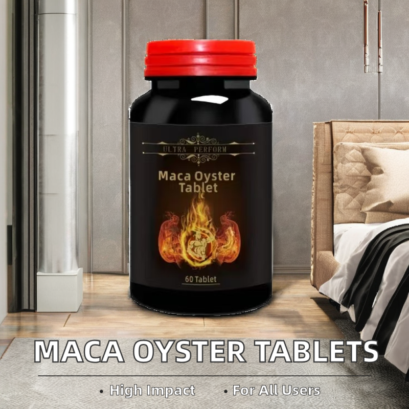 Maca Oyster Herbal Supplement Tablets Pills Capsules for Immune Health & Sports Fitness Strength Enhancement for Adults