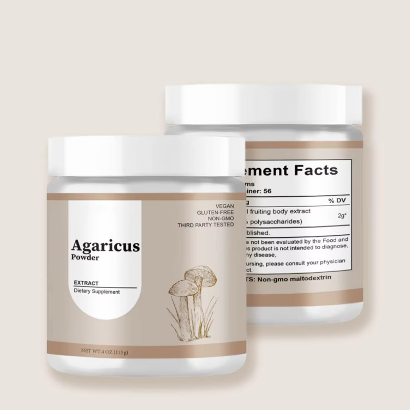 Nutrient Dense Goodness Agaricus Powder with Blazei Murrill Fruiting Body Extract Immune Support Collagen for Adults