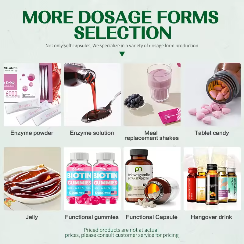 OEM Multi Collagen Peptides Powder Hydrolyzed Protein Peptides with Hyaluronic Acid Biotin & Vitamin C Powder