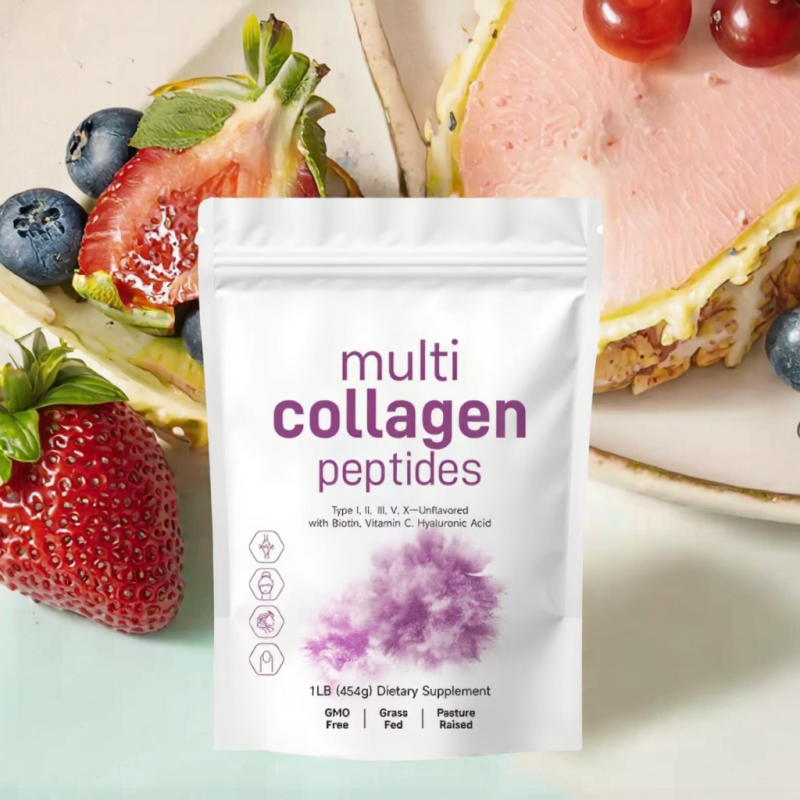 OEM Hydrolyzed Collagen Peptides Protein Powder with Vitamin C Easy Dissolve Non-GMO for Men and Women Beauty Product