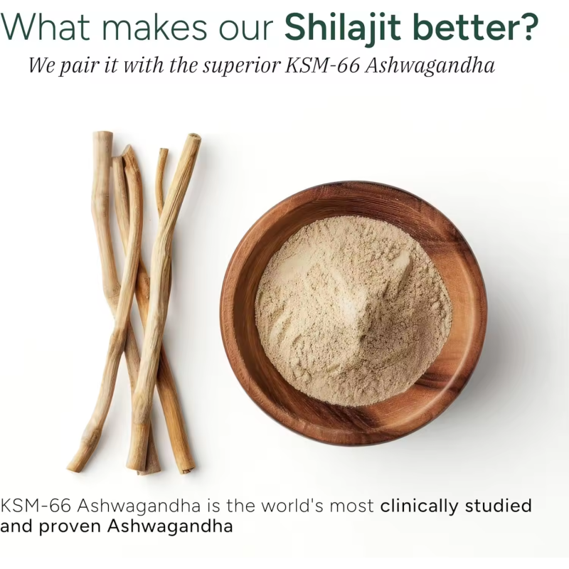 Pure Himalayan Shilajit Gummies 60 Pack with 75% Fulvic Acid 85+ Trace Minerals Ashwagandha Antioxidant for Adults Men Women