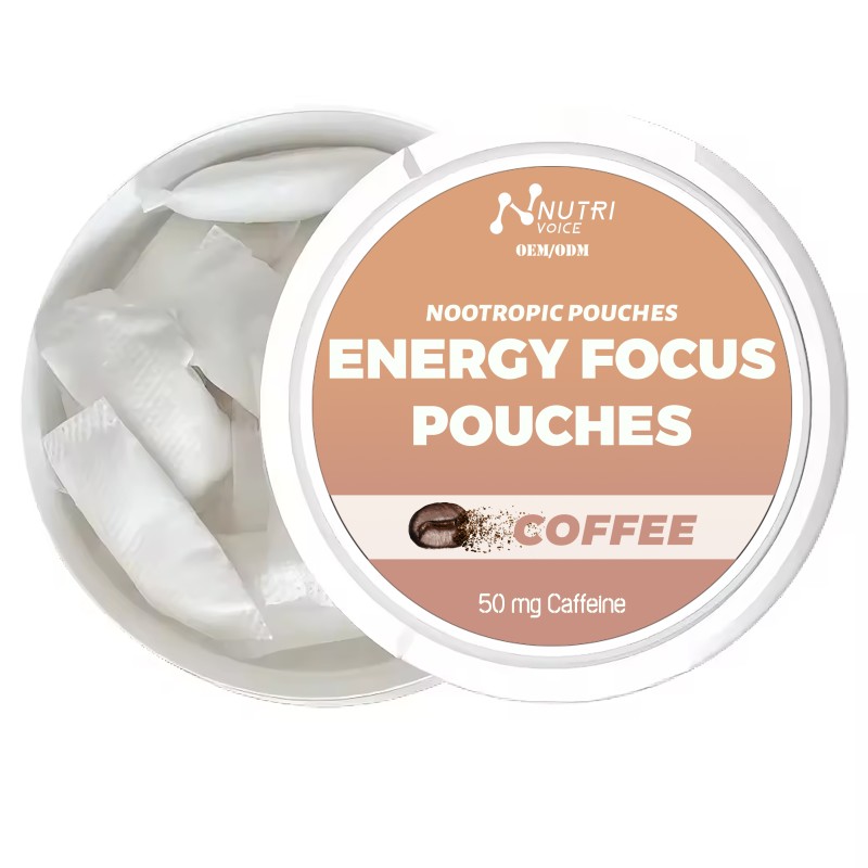 New Product Sugar-Free Alpha Caffeine Nootropic Pouches Adult Herbal Supplements Natural L-Theanine GABA for Energy Focus Powder