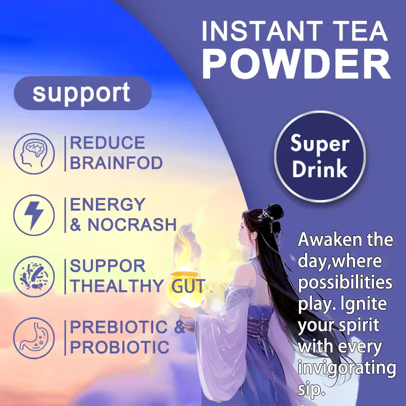 OEM Yerba Mate Powder Hot Sale for  Tea with Probiotics Gut Health Nootropics Drinks Supplements for Adults