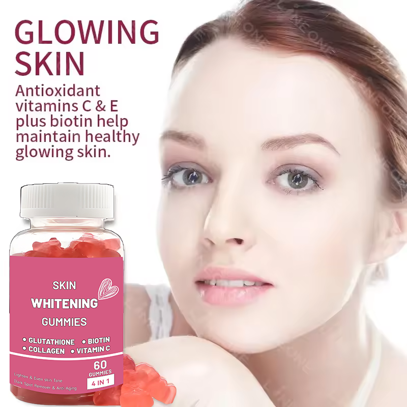 Adult Skin Whitening GSH Supplement Marine Collagen Vitamins C E D&B12 Gummies Beauty Products Dosage Form Gummy Candy