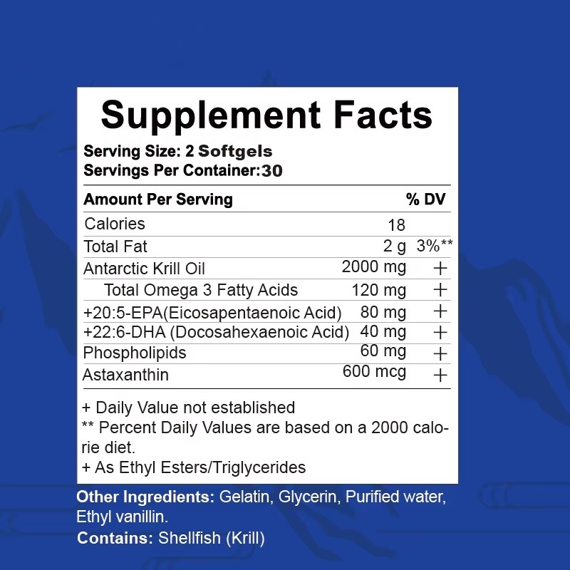 OEM Skin Healthy Omega-3 EPA/DHA Softgels for Men New Design Dosage in Softgel Capsule