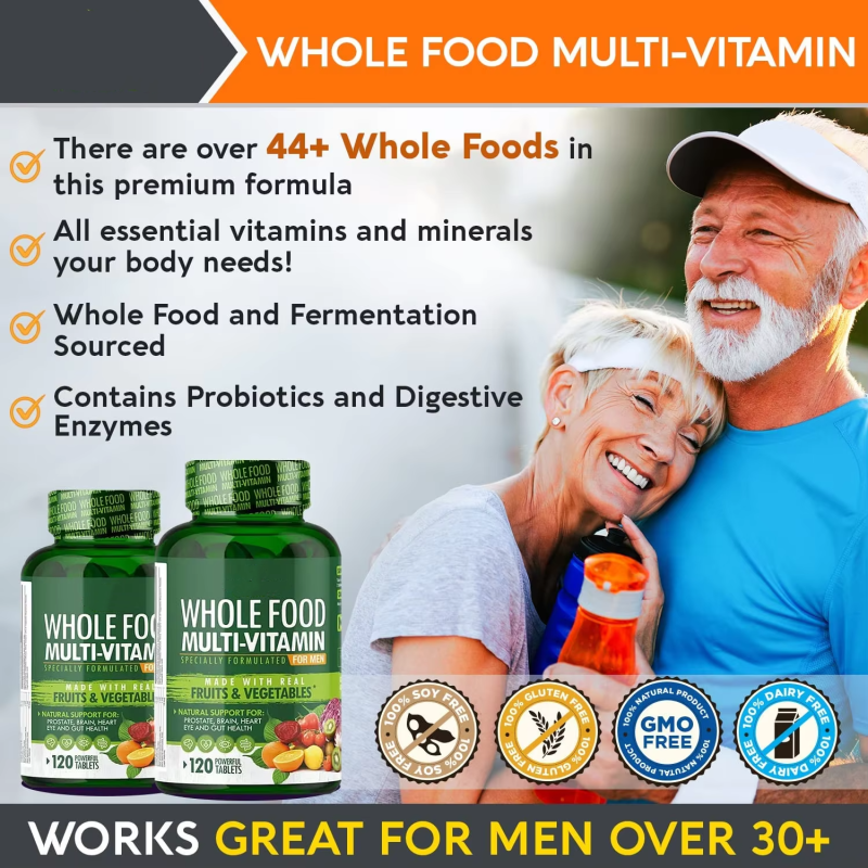 OEM Factory Health Care Private Label Vegan Vegetarian Whole Food Organic Extracts Multivitamin Multiminerals Capsules Adults