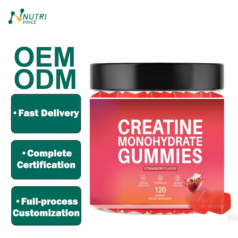 Energy Booster Creatine Monohydrate Gummy Vitamins 5g Per Serving for Women and Men