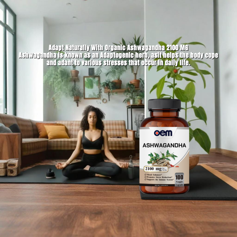 High Quality Ashwagandha Extract Capsules for Adults OEM Vitamin Supplements