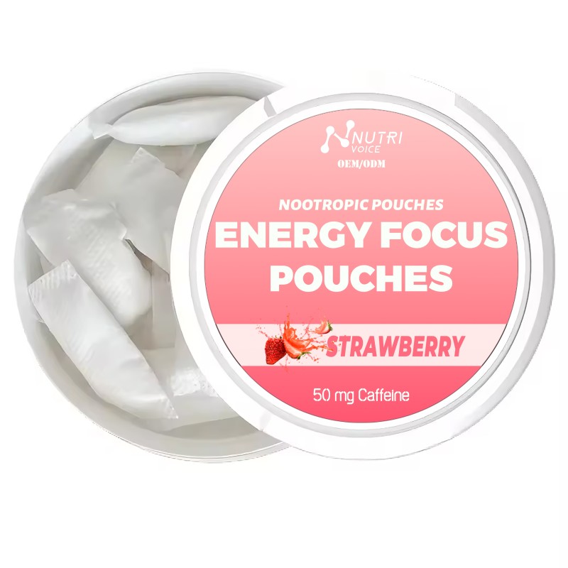 New Product Sugar-Free Alpha Caffeine Nootropic Pouches Adult Herbal Supplements Natural L-Theanine GABA for Energy Focus Powder
