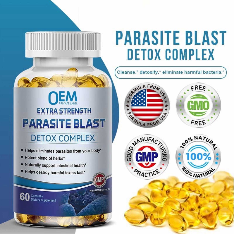 OEM Colon Cleansing and Detox Softgel Capsules Cleanse Gut Pills Supplement Supports Intestinal Health