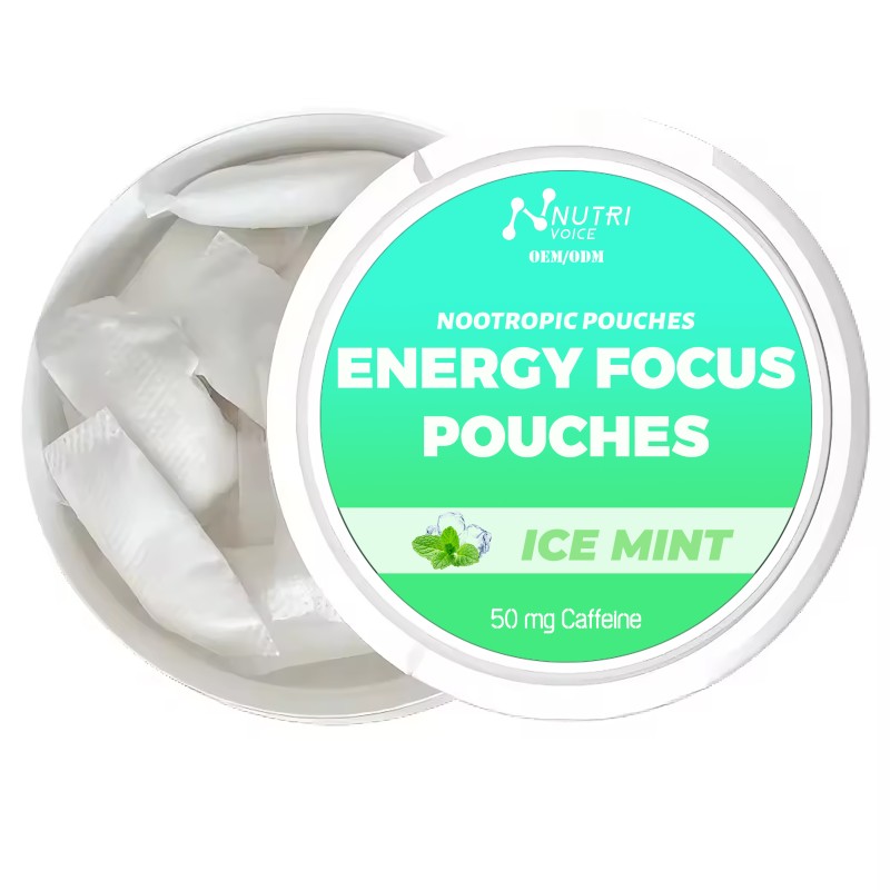 New Product Sugar-Free Alpha Caffeine Nootropic Pouches Adult Herbal Supplements Natural L-Theanine GABA for Energy Focus Powder