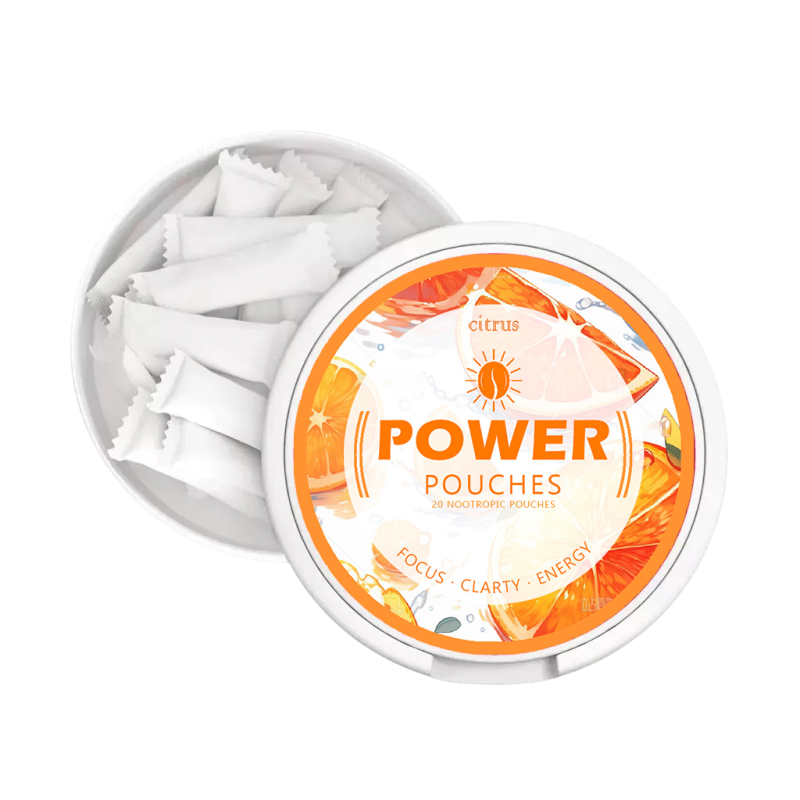 OEM Nootropic Pouches New Healthcare Supplement for Boosting Energy and Focus Containing Caffeine and L-Theanine