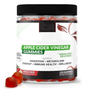 Wholesale Cider Vinegar Gummies with Probiotics Prebiotics Support Digestion Metabolism Immune Health ACV