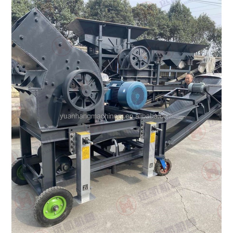 Portable Crusher Factory - Portable Soil Hammer Crusher Mill Concrete Stone