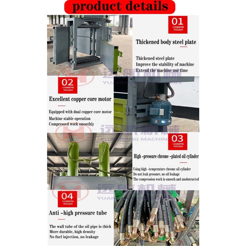 Hydraulic Baler Manufacturer - Pet Bottle Metal Cotton Straw Scrap Paper Baler