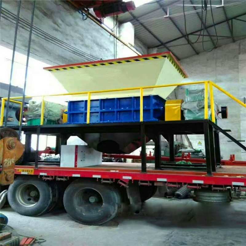 Double Shaft Shredder Manufacturer - Double Twin Shaft Tyre Coconut Waste