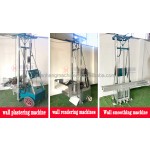 Wall plastering rendering machine