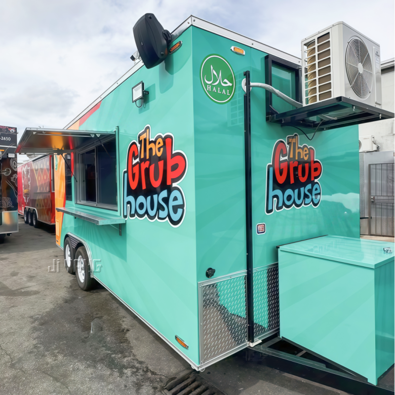 Mobile Food Truck Supplier - 12ft Commercial Food Trailer for Global Markets