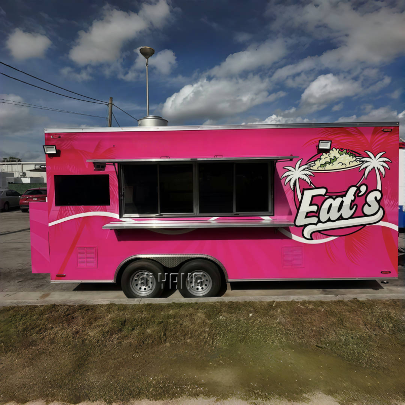 Food Truck Factory - Custom 20ft Hot Dog Cart with Full Catering Equipment
