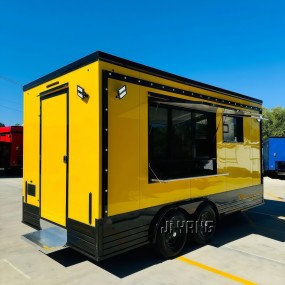 Food Trailer Factory - Custom 12ft Hot Dog Cart with Full Kitchen Equipment