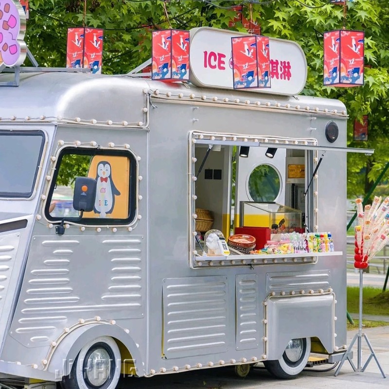 Mobile Food Cart Manufacturer - OEM Custom Outdoor Coffee Ice Cream Hot Dog Cart