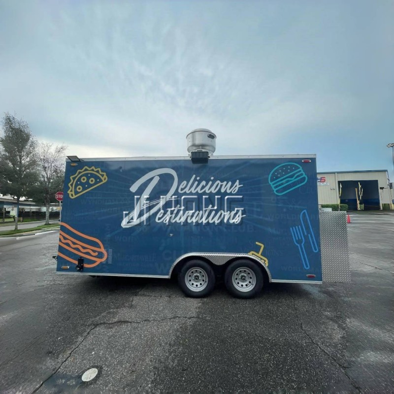 Custom Food Trailer Factory - OEM Mobile Taco Truck with Kitchen Equipment