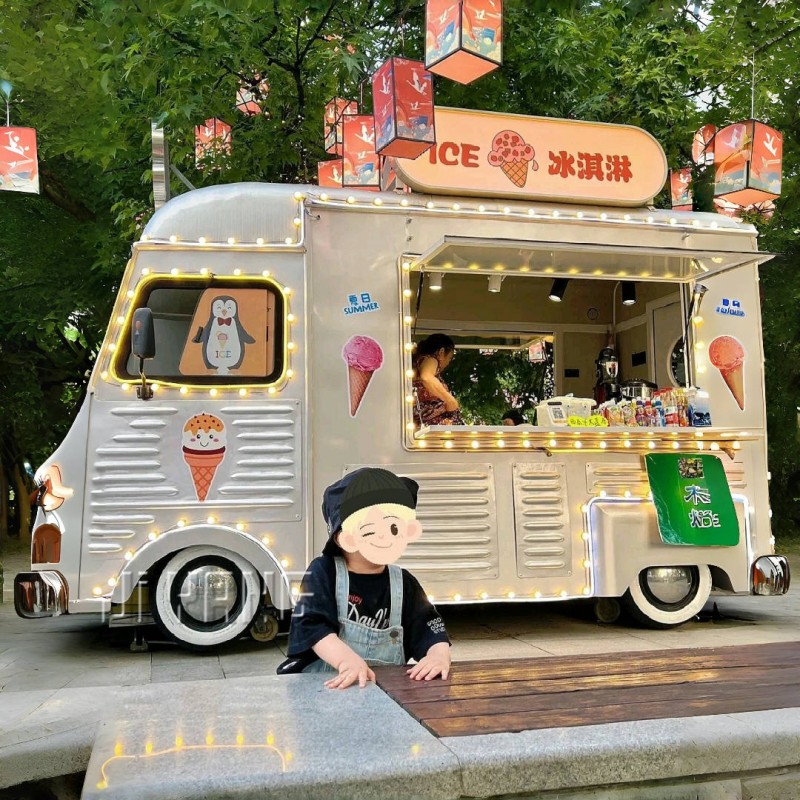 Mobile Food Cart Manufacturer - OEM Custom Outdoor Coffee Ice Cream Hot Dog Cart