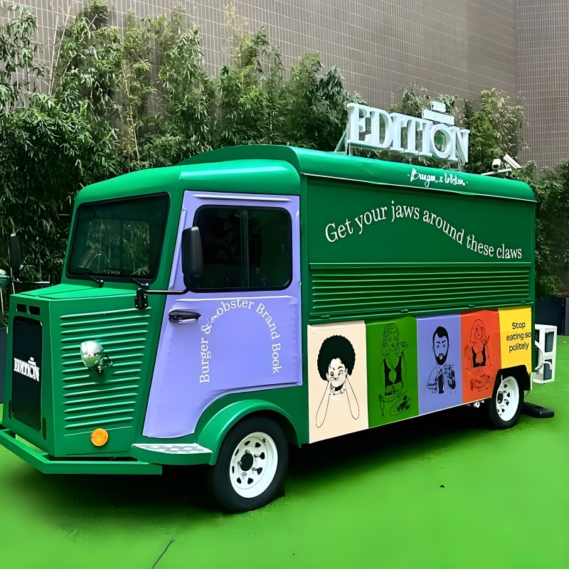 Mobile Food Trailer Manufacturer - Custom Stainless Steel Camper with Braking