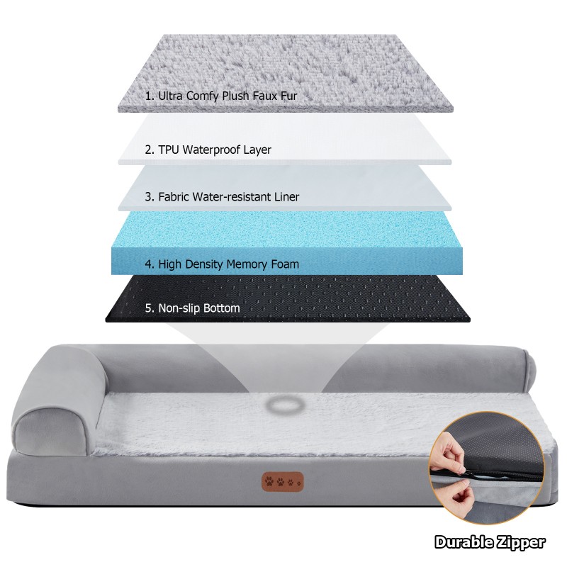 Dog Bed Factory - Washable Memory Foam Bed