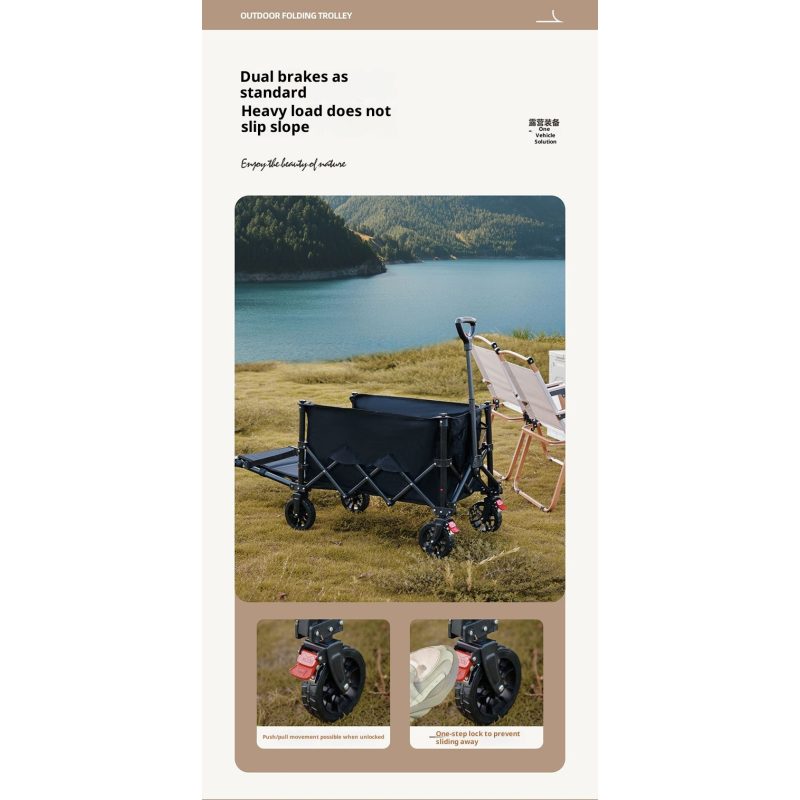 Camping Cart Manufacturer - Foldable Picnic Trolley