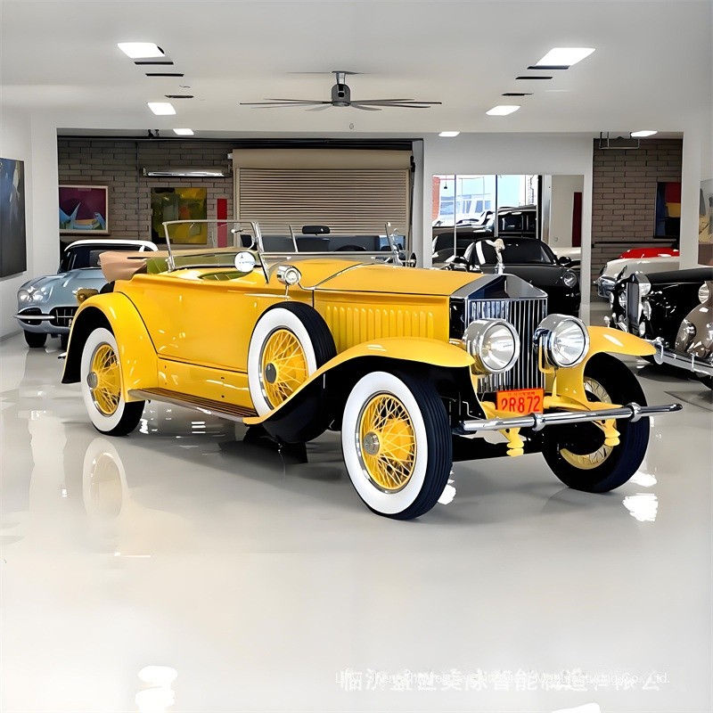 Vintage Car Model Factory - Custom Alloy Iron Art Street Photography Prop