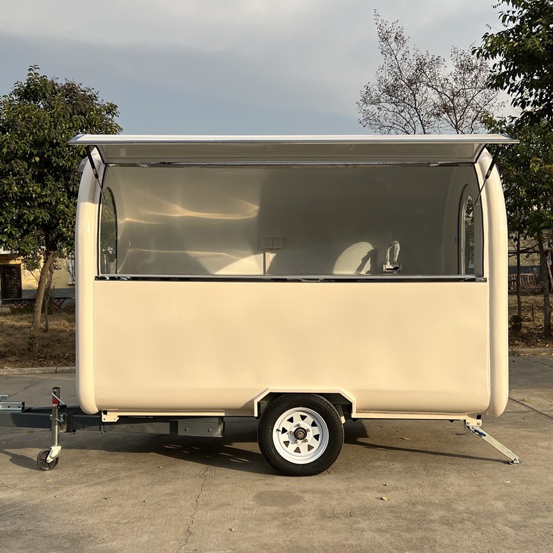 Mobile Food Cart Manufacturer - Custom Towing Snack Ice Cream Milk Tea Cart