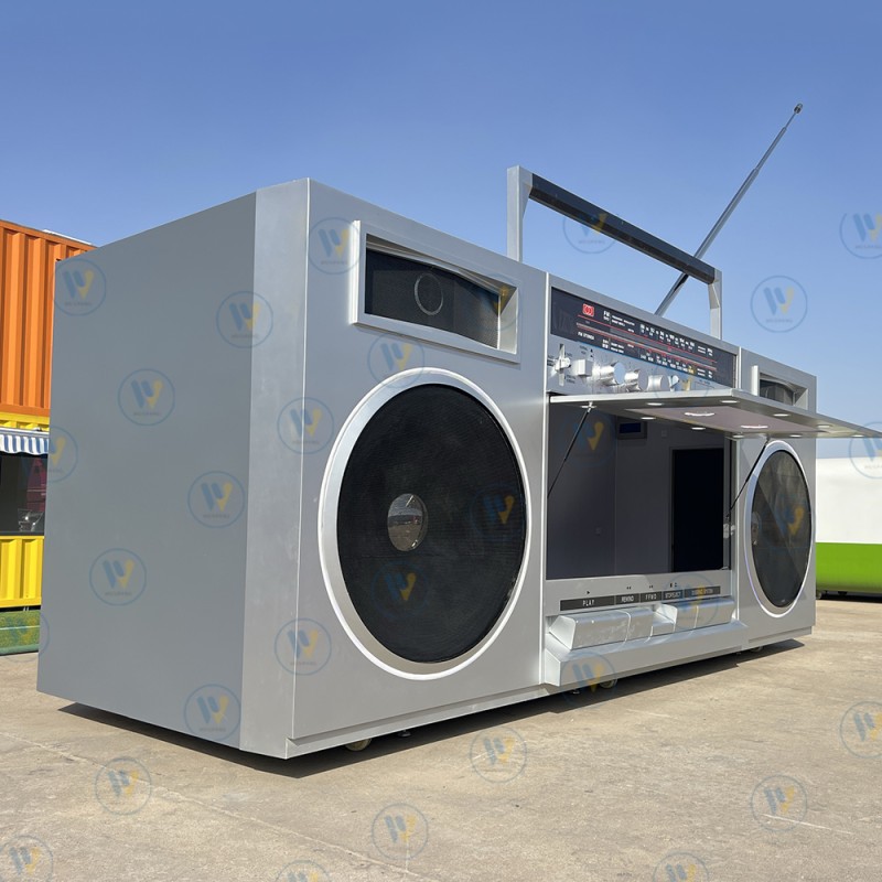 BBQ Food Truck Factory - Custom Stainless Steel 4-Wheel Easy Assembly