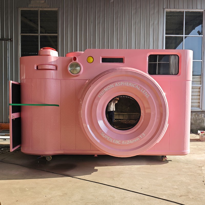 Camera Food Truck Factory - Custom Pink 220V Eye-Catching Tasty Bites