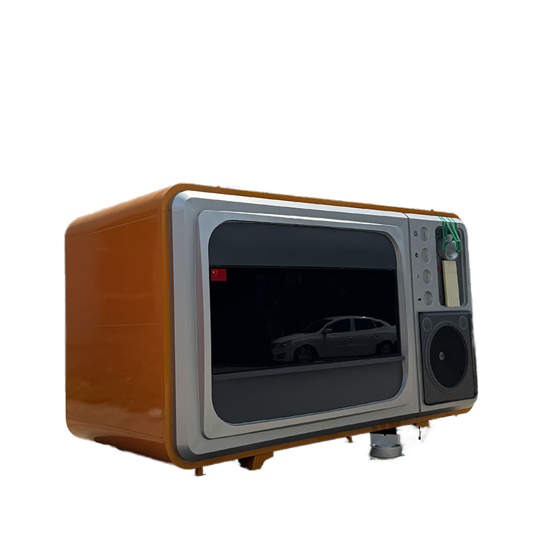 Radio Decoration Manufacturer - Custom 220V Giant Simulated Metal Food Truck