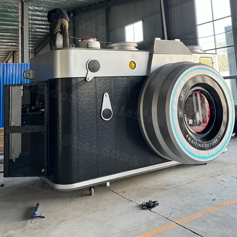 Camera Sales Booth Factory - Custom Technological Lighting Night Market