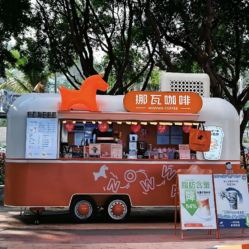 Vintage Mobile BBQ Factory - Custom Food Trailer Coffee Shop Restaurant