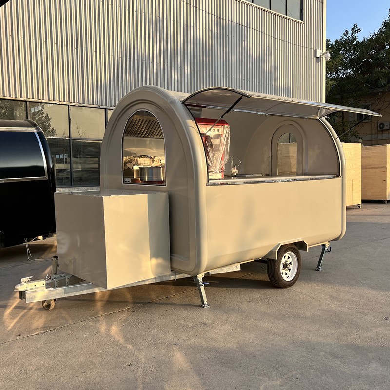 Mobile Food Cart Manufacturer - Custom Towing Snack Ice Cream Milk Tea Cart