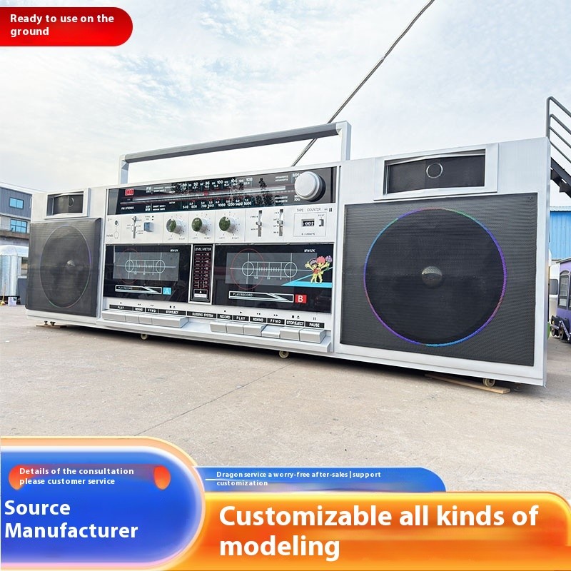 Radio Food Truck Factory - Custom Dessert Multifunctional Retro Snack Bar